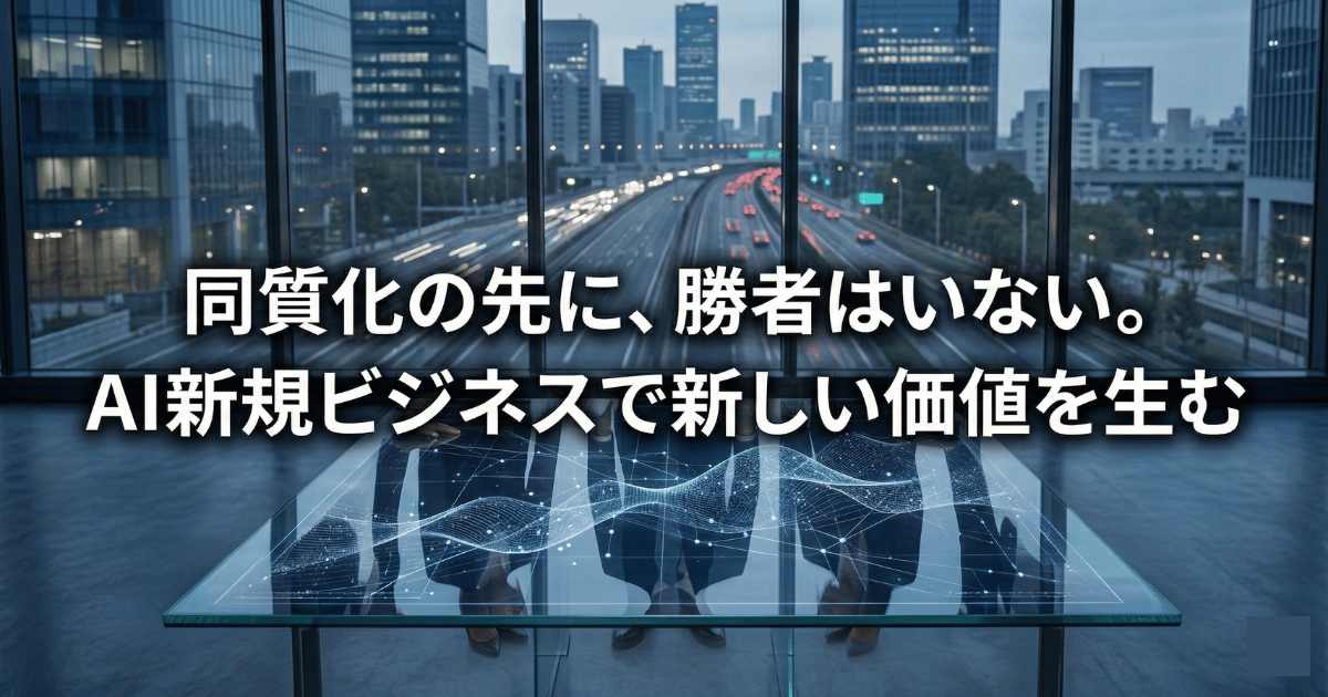 AIによる同質化の先に勝者はいない